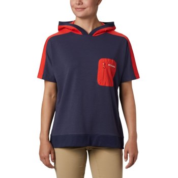 Columbia Ženske Majice S Kapuljačom - Park Short Sleeve Tamnoplave | KVCG-84316